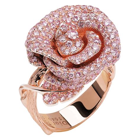 dior rose ring|vintage dior ring.